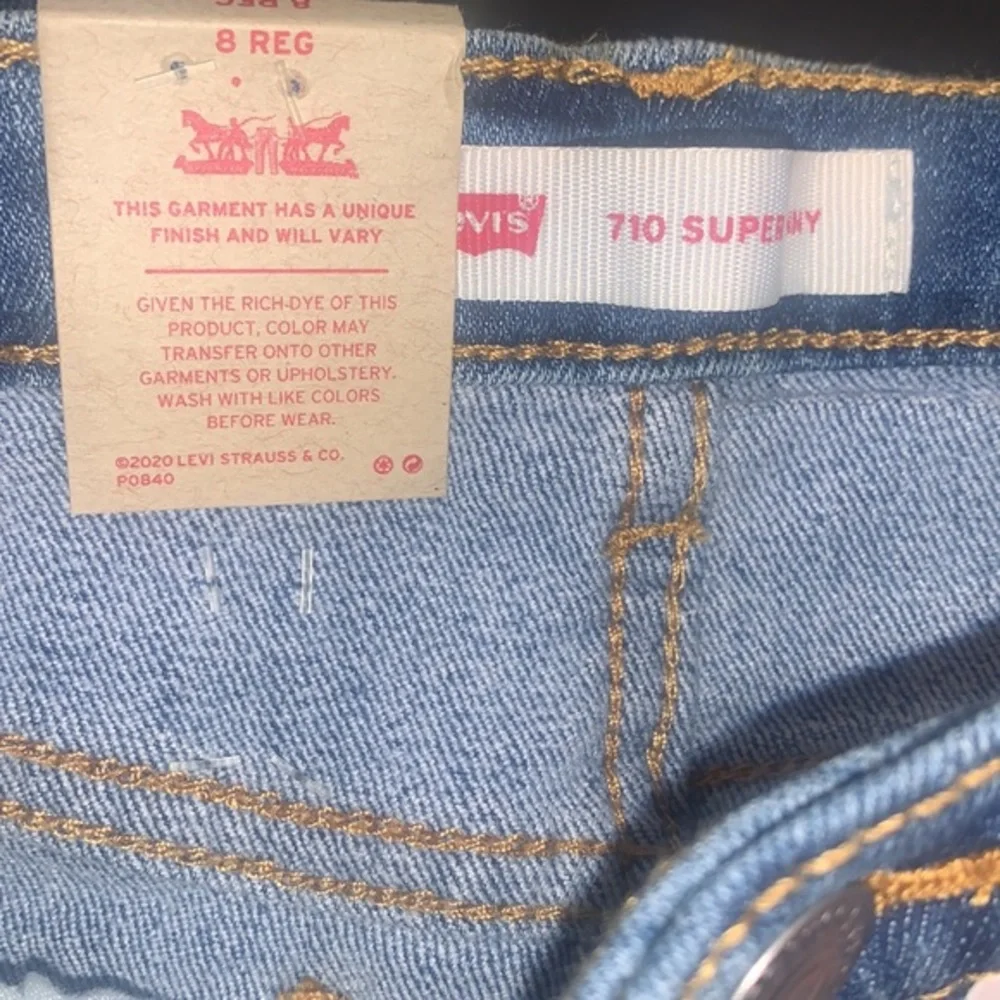 NWT Levi 710 super skinny jeans 8 regular Girls - Picture 7 of 7